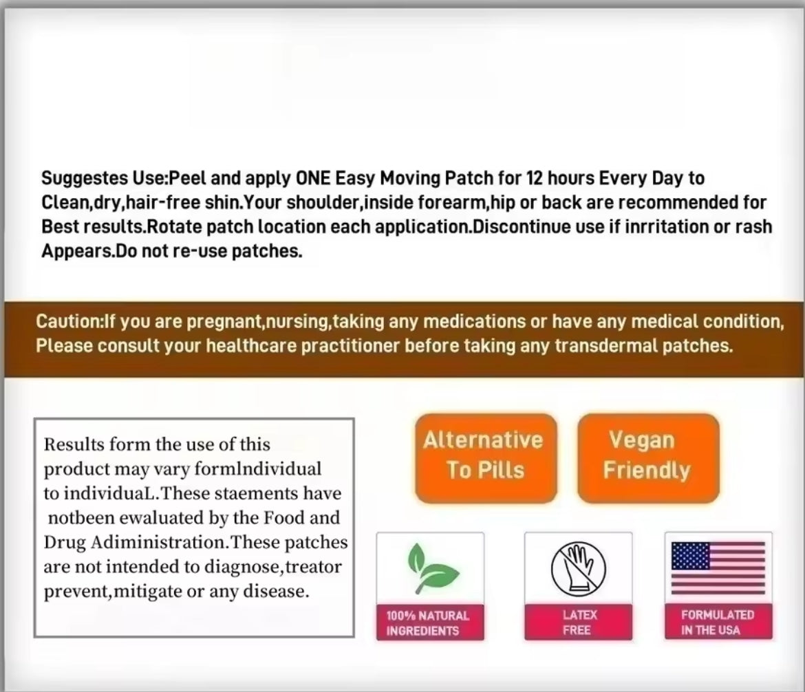 Tribulus Terrestris-Extrakt Transdermal Patches